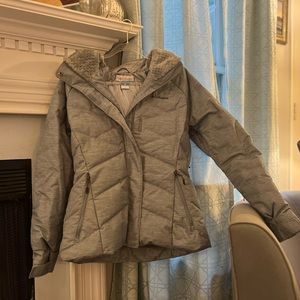 Columbia Ski Jacket, Large, Blue/Grey